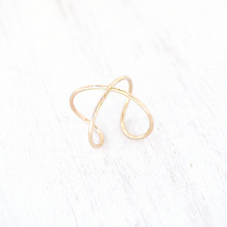 Yay Hawaii Loa Infinity Ring with sleek silver band and infinity symbol design, close-up of the jewelry piece.