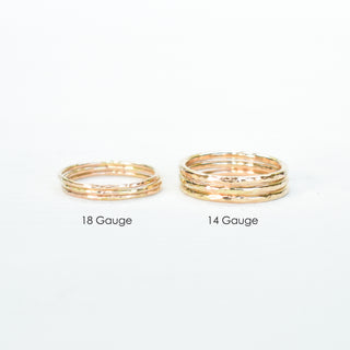 Yay Hawaii Nui Thick Stacking Ring in silver with bold, smooth band, perfect for layered jewelry and everyday wear