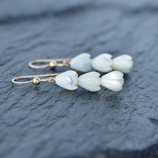 Three Cluster Pikake Earrings - Yay Hawaii
