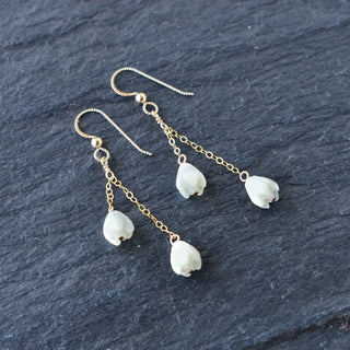 Double Dangling Pikake Earrings - Yay Hawaii