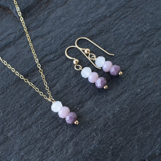 Purple ombre cluster necklace by Yay Hawaii featuring layered beads and a vibrant, colorful design for a stylish accessory.