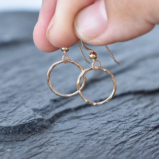 Tiny textured hoop earrings by Yay Hawaii featuring small, stylish hoops with a textured finish, perfect for everyday wear.