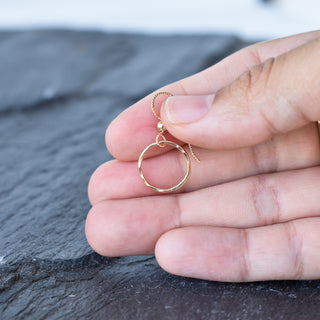 Tiny textured hoop earrings by Yay Hawaii, small silver hoops with a detailed textured finish, perfect for everyday wear.