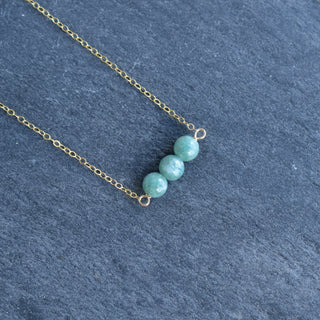 Dainty Triple Jade Necklace - Yay Hawaii
