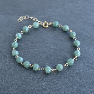 Linked Jade Bracelet with Extender - Yay Hawaii