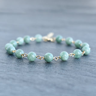 Linked Jade Bracelet with Extender - Yay Hawaii