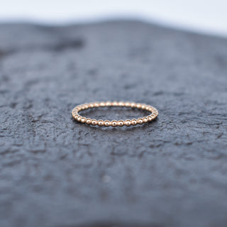 Yay Hawaii Kiko Beaded Stacking Ring with colorful beads and silver band, stylish jewelry accessory for layered look.