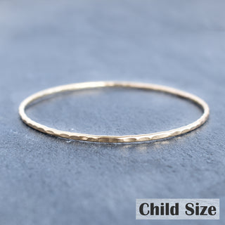 (Keiki) Plain Hammered Bangle - Yay Hawaii
