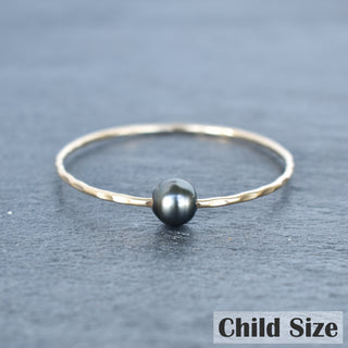 (Keiki) Oval/Teardrop Tahitian Pearl Bangle - Pick Gauge - Yay Hawaii
