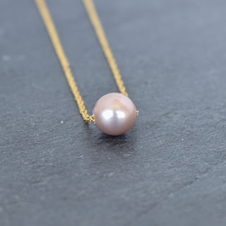 Edison Pearl pendant on Yay Hawaii double rope chain necklace, showcasing a lustrous pearl and intricate chain details.