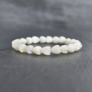 Colorful Pikake Stretchy Bracelet by Yay Hawaii, suitable for adults and children, featuring vibrant floral design and elastic band.