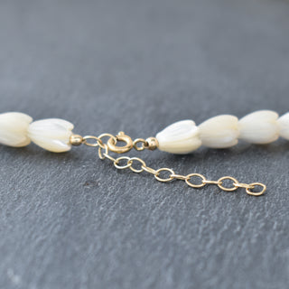 Yay Hawaii Pikake necklace and bracelet set featuring white floral strands for tropical jewelry style.