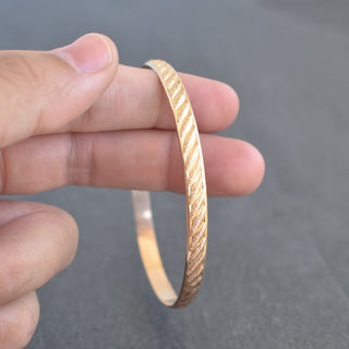 Yay Hawaii Ulana Weave Pattern Textured Bangle with intricate woven design in a stylish jewelry piece