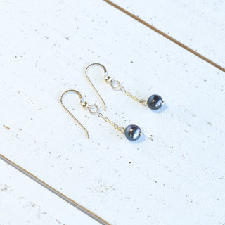 Dainty 8mm Single Dangling Pearl Earring - Yay Hawaii