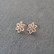 Tiny Full Tiare Studs - Yay Hawaii