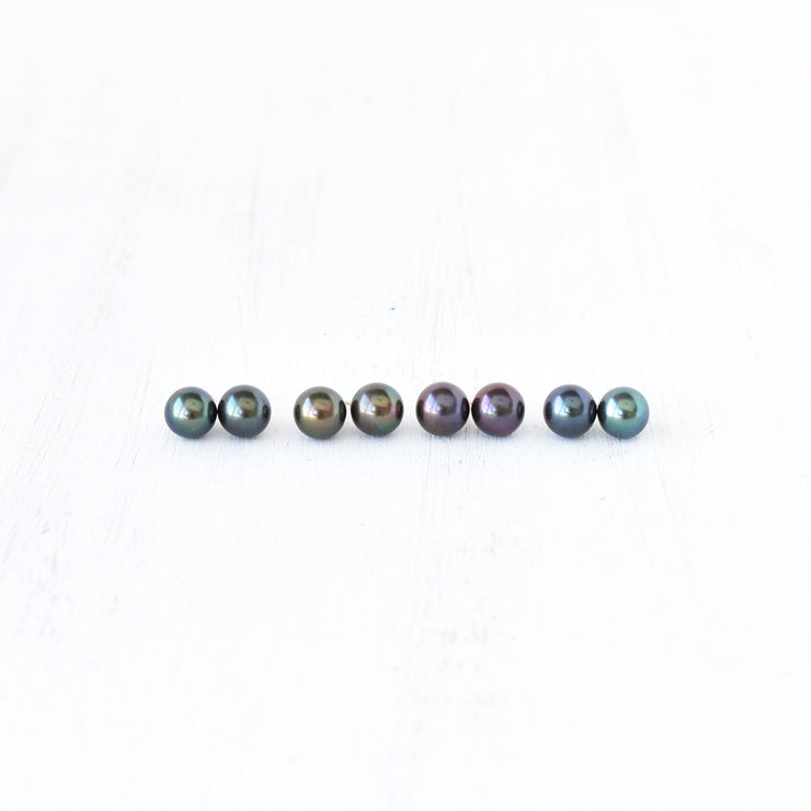 Rainbow Freshwater Pearl Studs - LIMITED QUANTITY! - Yay Hawaii