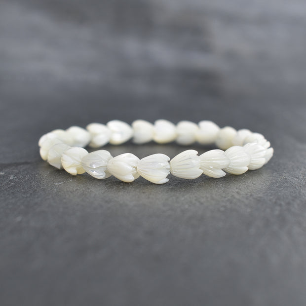 Pikake Stretchy Bracelet - Adult or Child Sizes - Yay Hawaii