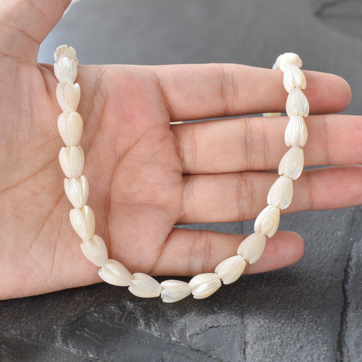 Mother of Pearl Pikake Strand Necklace - Yay Hawaii