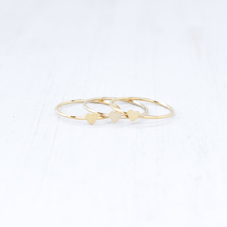 Tiny Heart Stacking Ring - Yay Hawaii