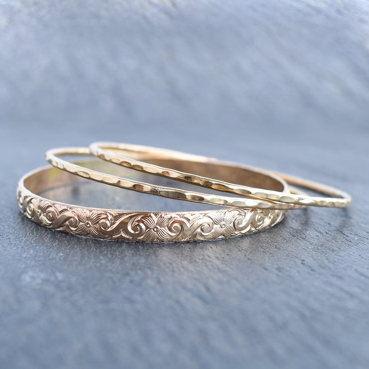 Shimmer Set of Three Bangles - Keiki or Adult - Yay Hawaii