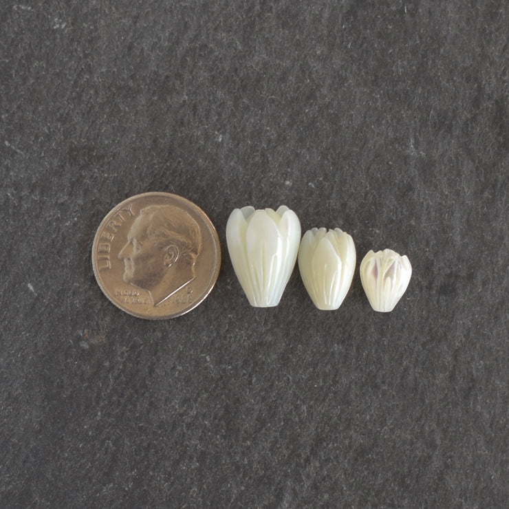 Medium Mother of Pearl Pikake Beads - Yay Hawaii