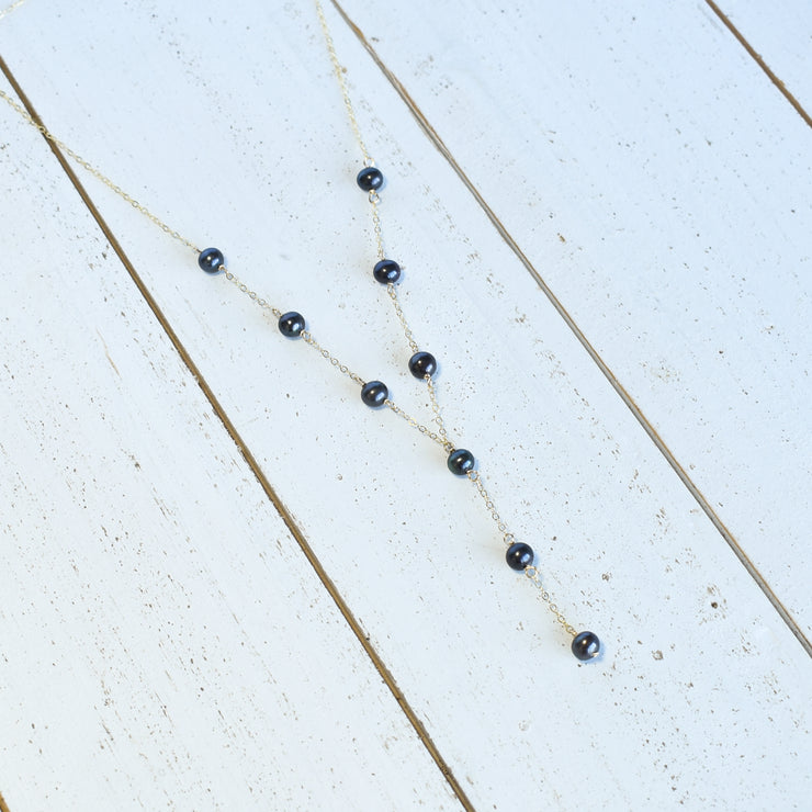 Dainty 8mm Dangling Station Necklace - Yay Hawaii