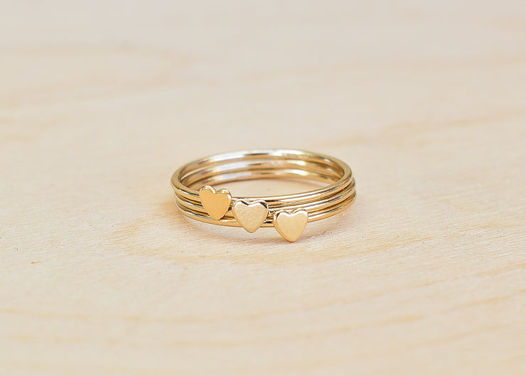 Tiny Heart Stacking Ring - Yay Hawaii