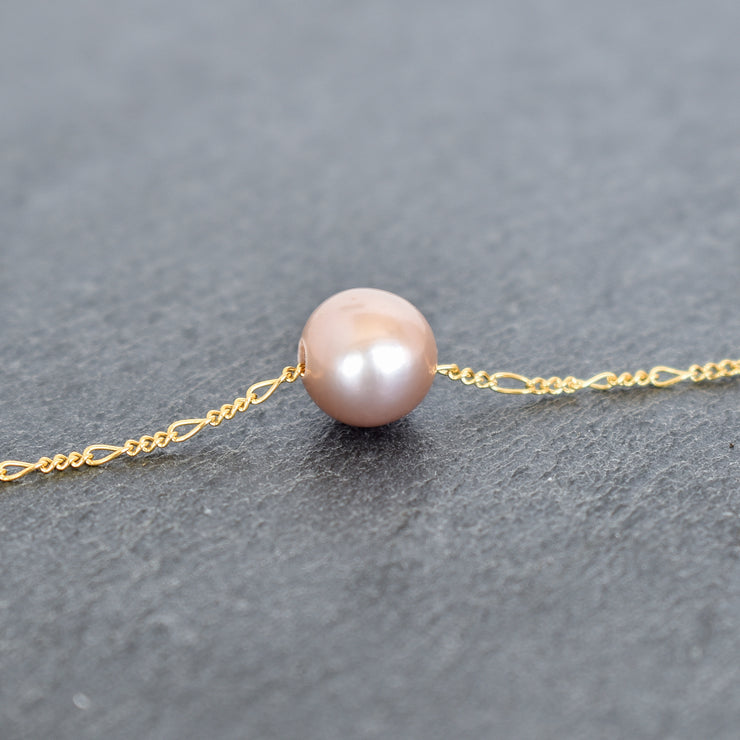 Edison Pearl w/ Figaro Chain - Yay Hawaii
