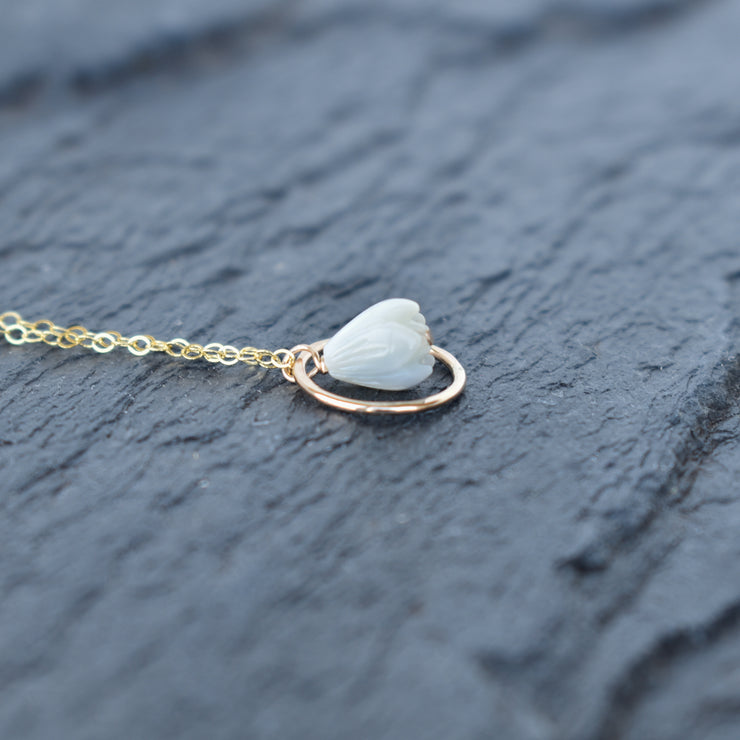 Small Pikake Hoop Necklace - Yay Hawaii