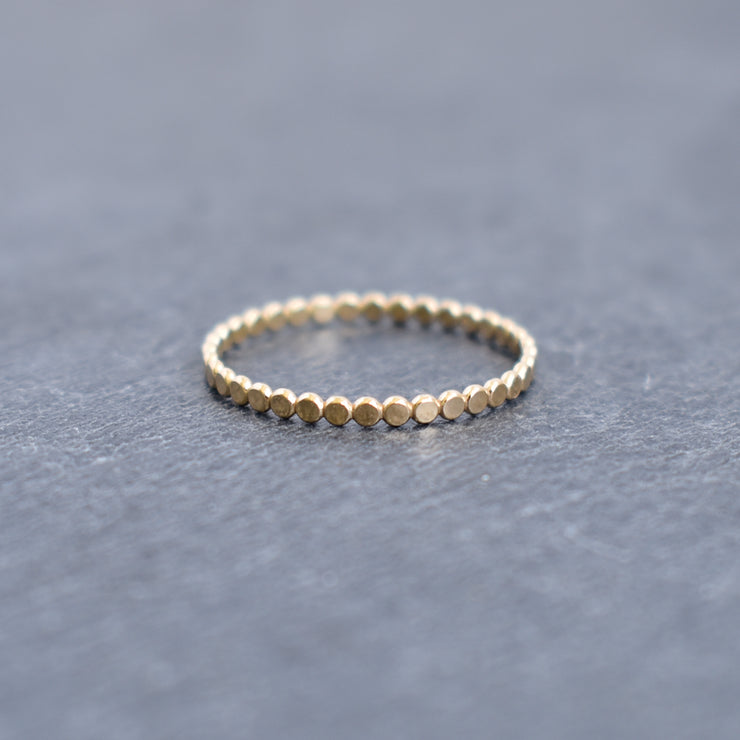 Flat Kiko Beaded Stacking Ring - Yay Hawaii