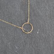 Textured Hoop Station Necklace - Yay Hawaii
