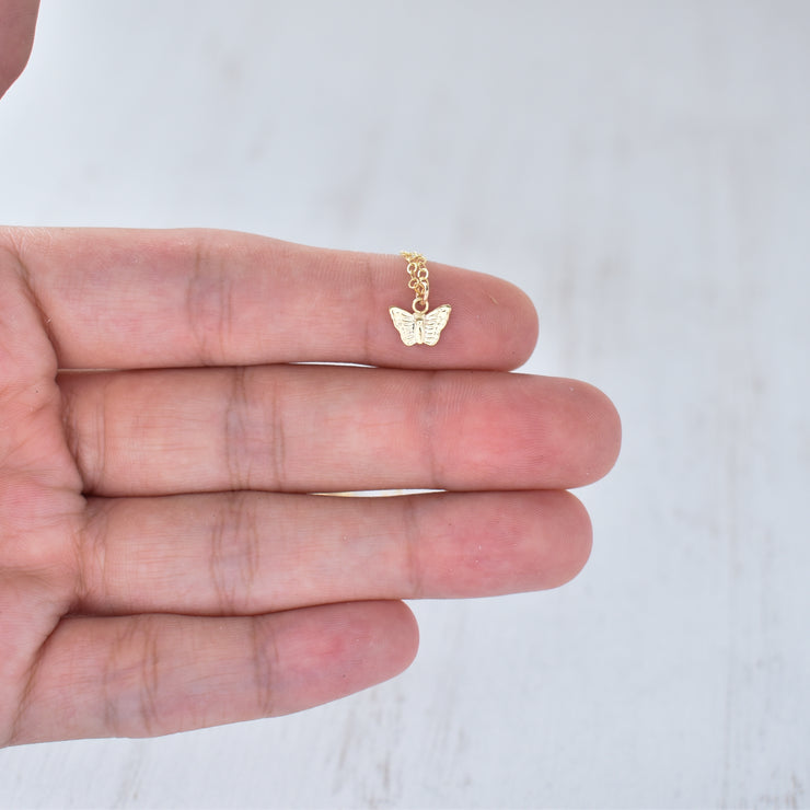 Tiny Butterfly Necklace - Yay Hawaii