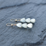Three Cluster Pikake Earrings - Yay Hawaii