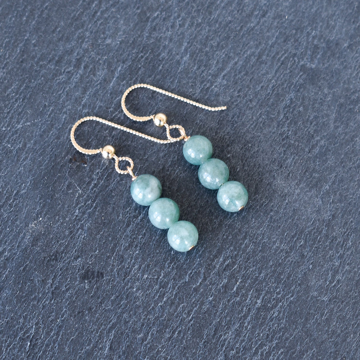 Dainty Jade Cluster Earrings - Yay Hawaii