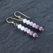 Long Purple Ombre Cluster Earrings - Yay Hawaii