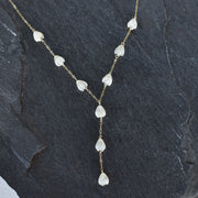 Dangling Pikake Mother of Pearl Necklace - Yay Hawaii