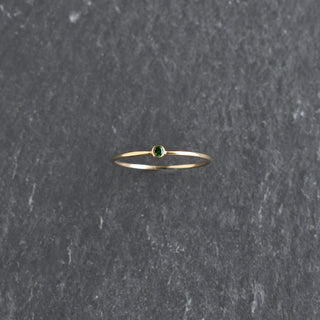Green CZ Stacking Ring - May Emerald Birthstone - Yay Hawaii