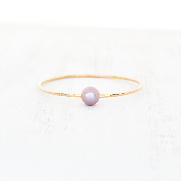 Adult Purple Edison Pearl Bangle - Yay Hawaii