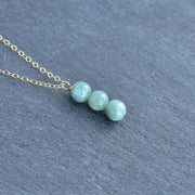 Dainty Jade Cluster Necklace - Yay Hawaii