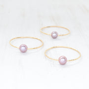 (Keiki) Purple Edison Pearl Bangle - Yay Hawaii