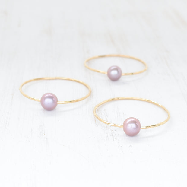 (Keiki) Purple Edison Pearl Bangle - Yay Hawaii