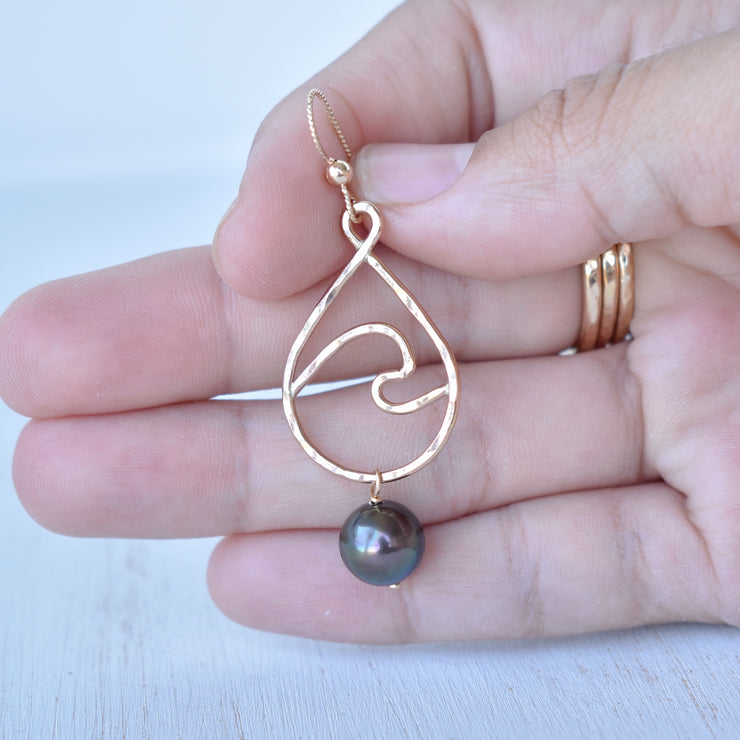 Wave (Small) Teardrop Hoop Earrings - Yay Hawaii
