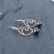 Wave (Small) Teardrop Hoop Earrings - Yay Hawaii