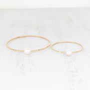 (Keiki) White Pearl Bangle - Yay Hawaii