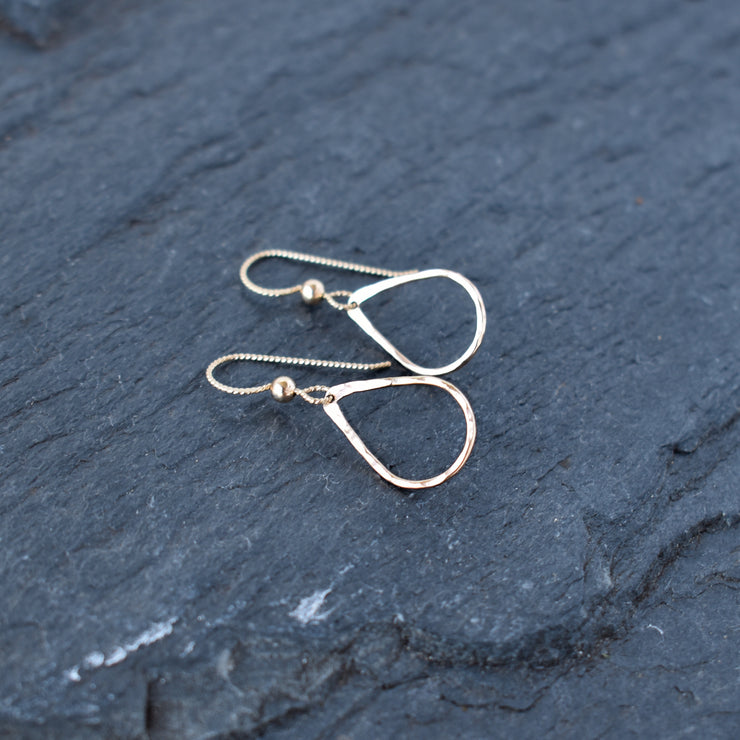 Tiny Teardrop Hoop Earrings - Yay Hawaii