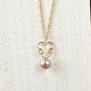 Edison Pearl Monstera Necklace - Yay Hawaii