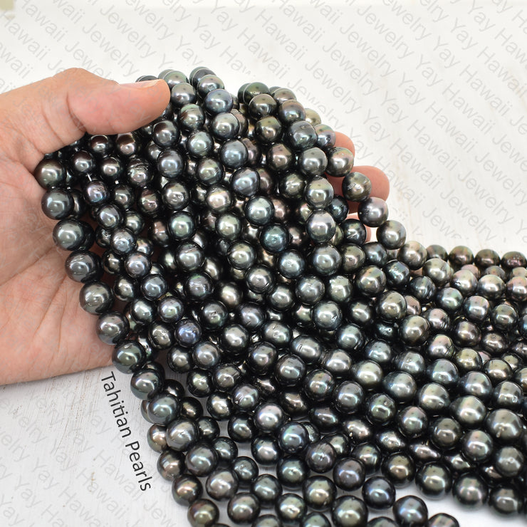 Long Paperclip Earrings with Tahitian Pearl - Yay Hawaii