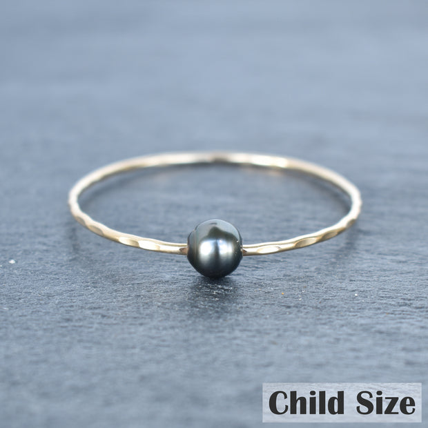 (Keiki) Oval/Teardrop Tahitian Pearl Bangle - Pick Gauge - Yay Hawaii