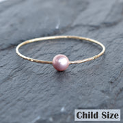 (Keiki) Purple Edison Pearl Bangle - Yay Hawaii